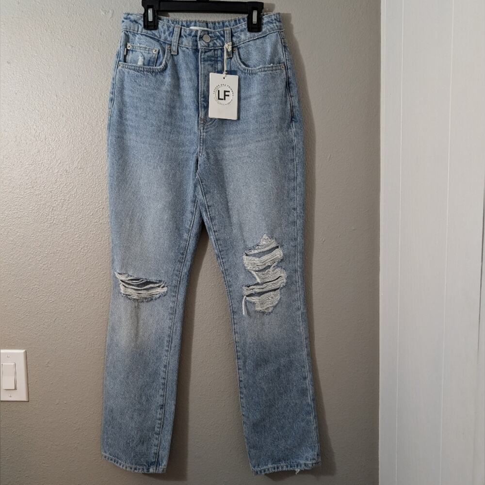 Revolve Lovers and Friends Reece High Rise Straight Jeans